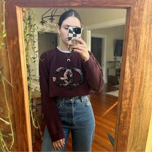 Obey Parker Sweatshirt Cropped